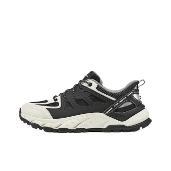 Skechers Abrasion Resistant Breathable Low Top Chunky Sneakers Men's Black White