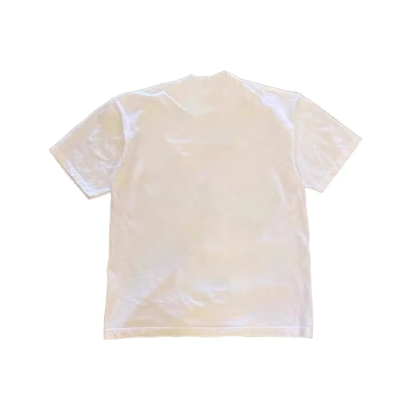 YIWANSHIDUO T Shirts Unisex 3A Twin Yarn 100% Cotton 260g White-1