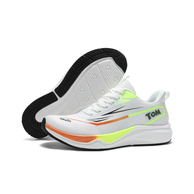 TALKING TOM Low Top Running Shoes Unisex Black Green-3