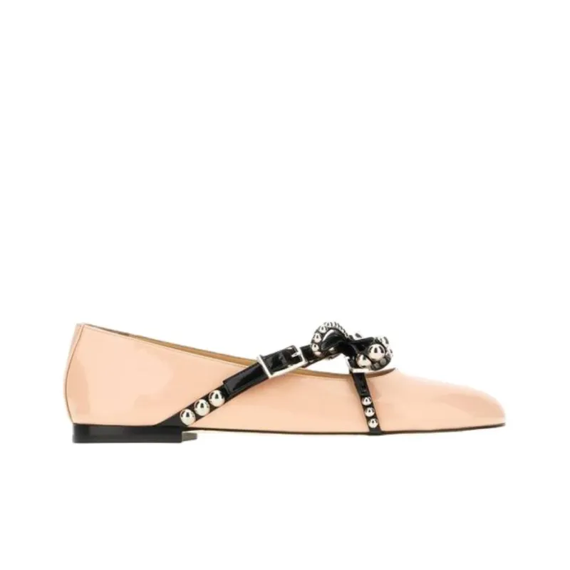 MACH & MACH Beads Casual Single Shoes Women's Pink-1