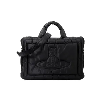 Vivienne Westwood Nylon Handbag Tubas Unisex Black