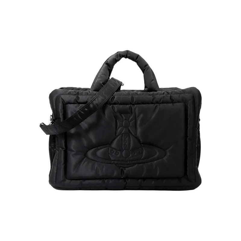 Vivienne Westwood Nylon Handbag Tubas Unisex Black-0