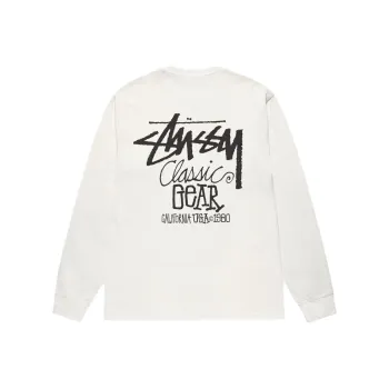 Stussy CLASSIC GEAR LS TEE PIGMENT DYED T Shirt Unisex