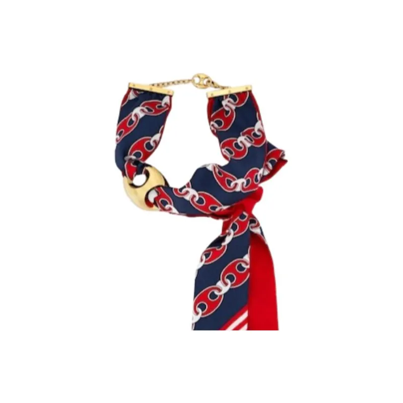 GUCCI Mulberry Silk Necklaces Women's Red-2