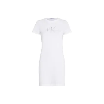 CALVIN KLEIN Short Sleeved Dress Women's White