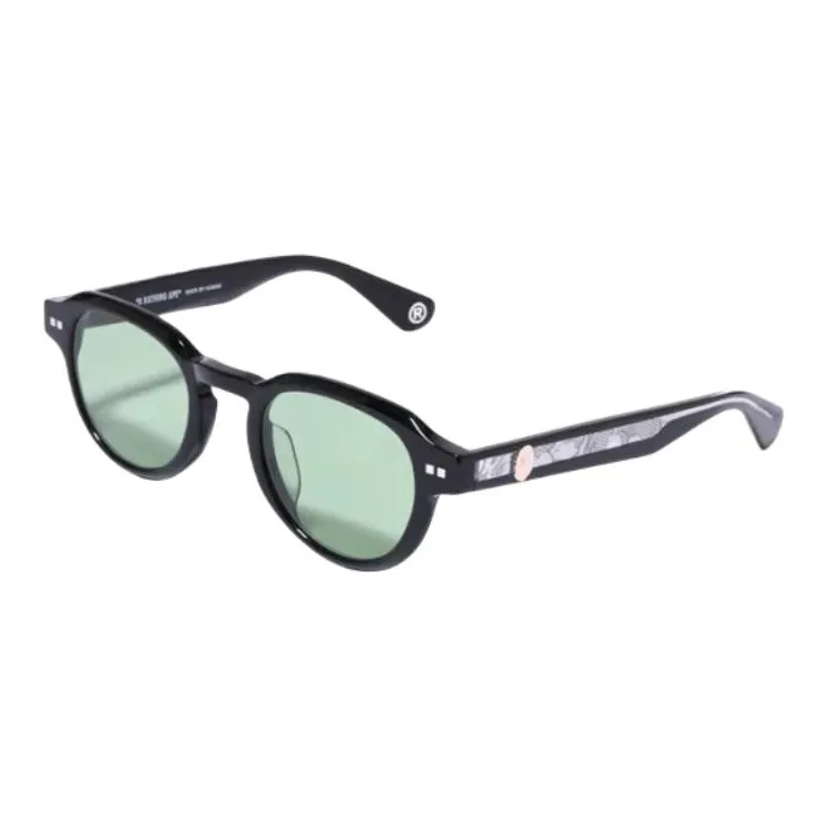 A BATHING APE Subject To Official Website Round Sunglasses Unisex Tortoiseshell-1