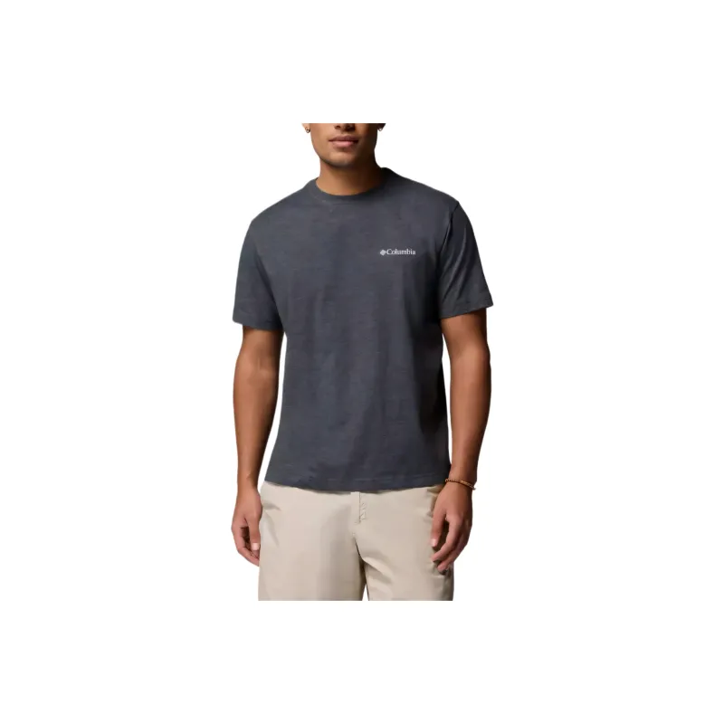 Columbia T Shirts Men Coal Gray Heat Wave-0