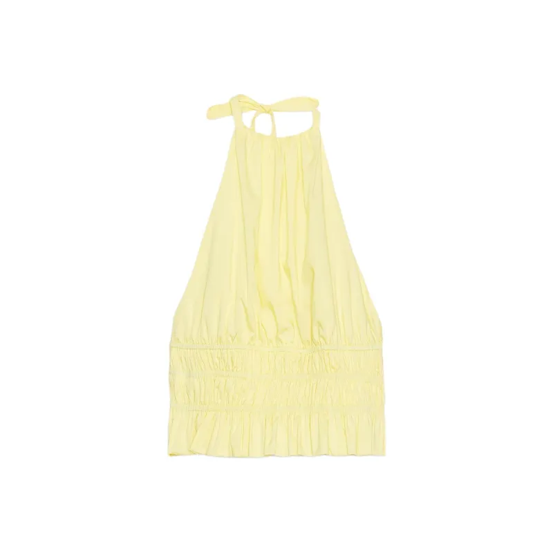 ZARA Tank Tops Women's Yellow-0