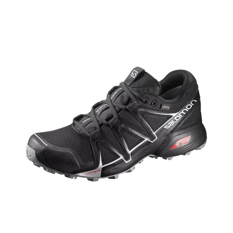 SALOMON Speedcross Vario 2 Abrasion Resistant Low Top Casual Running Shoes Men's Black-0
