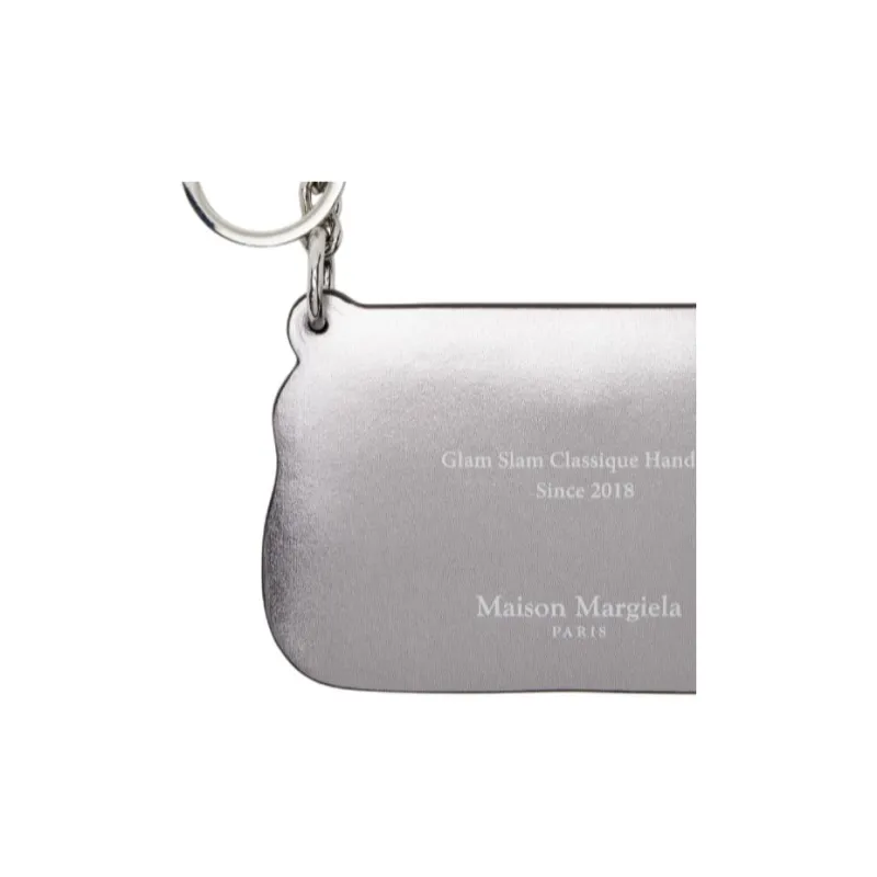 Maison Margiela Calfskin Keychains Women's White-2