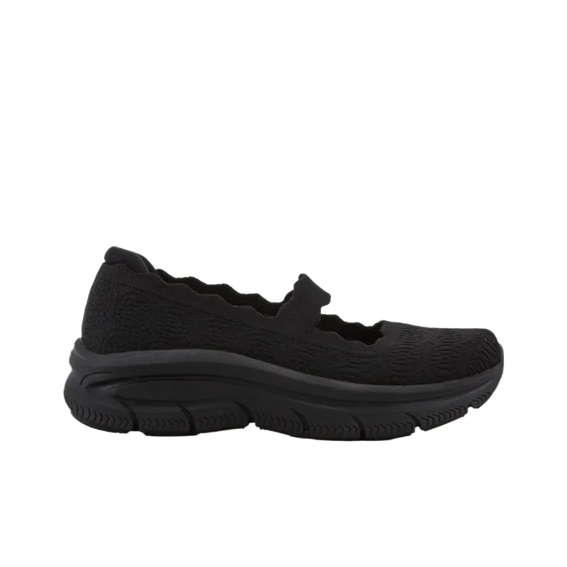 Skechers Modern D'Lu Low Top Casual Shoes Women's Black-1