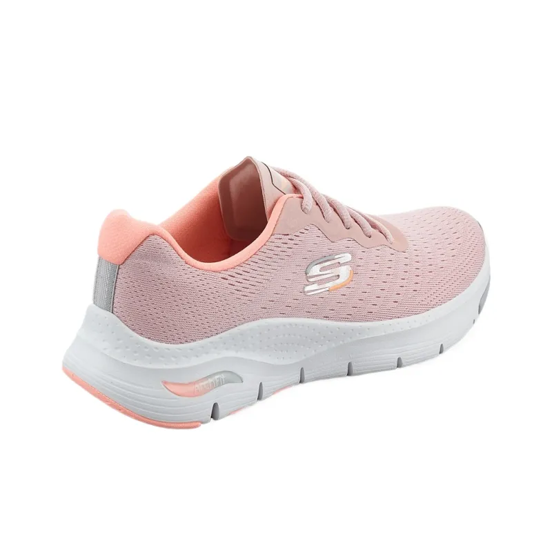 Skechers ArchFit Low Top Casual Shoes Women's Pink-3