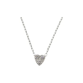 CARTIER 18K White Gold, Diamond Necklaces Women's Silver