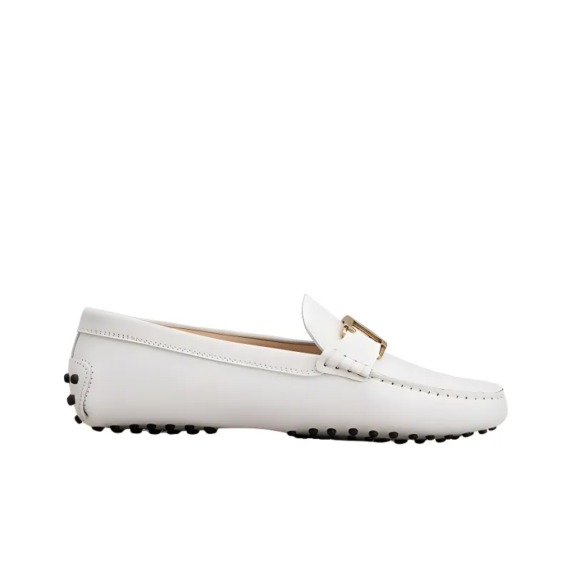 TOD'S Gommino Flat Shoes Women's White-1