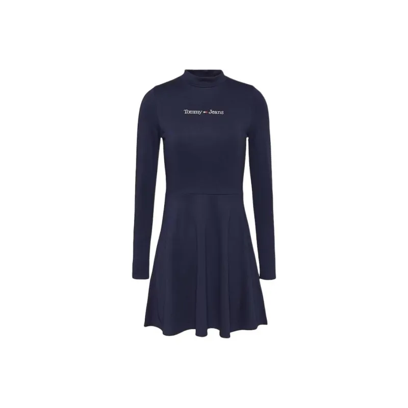 Tommy Hilfiger Long Sleeved Dress Women's Marine Blue-0