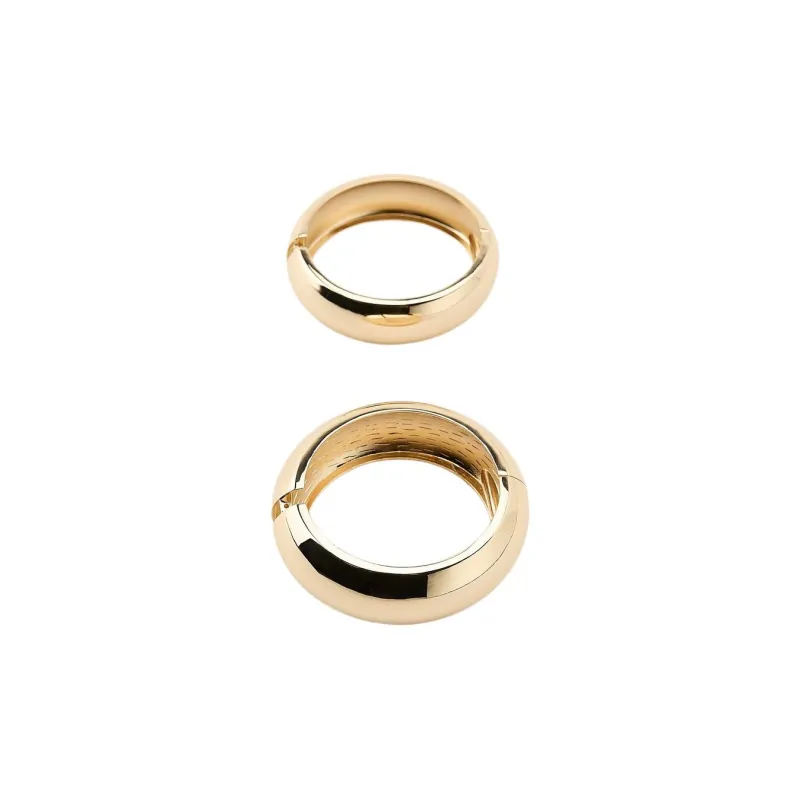 ZARA Metal Bangles Women's Gold-1