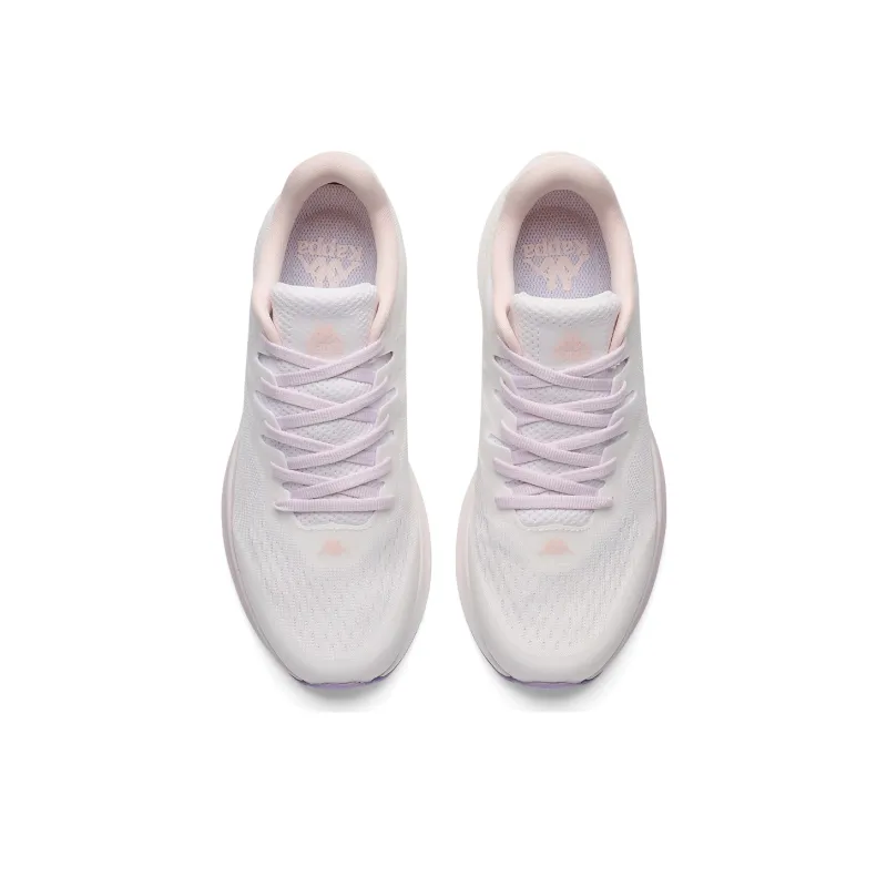 Kappa Cushioning Abrasion Resistant Breathable Low Top Running Shoes Women's White Purple-3
