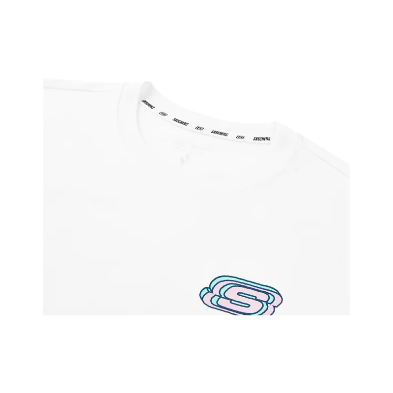 Skechers T Shirt Unisex Bright White-4