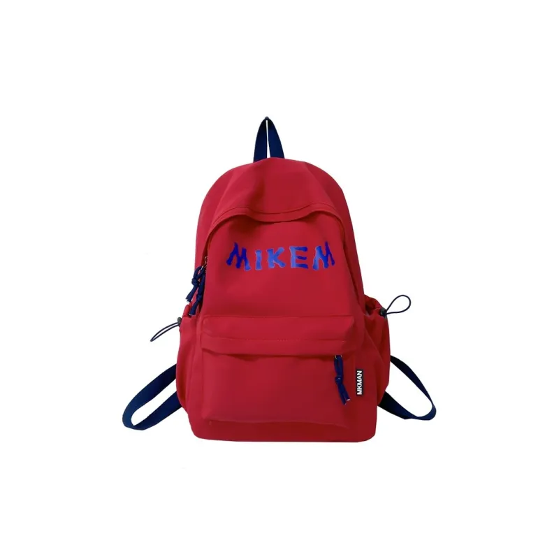 PULEWEI Composite Cloth Backpack Unisex Black/Red/Yellow/Blue-7