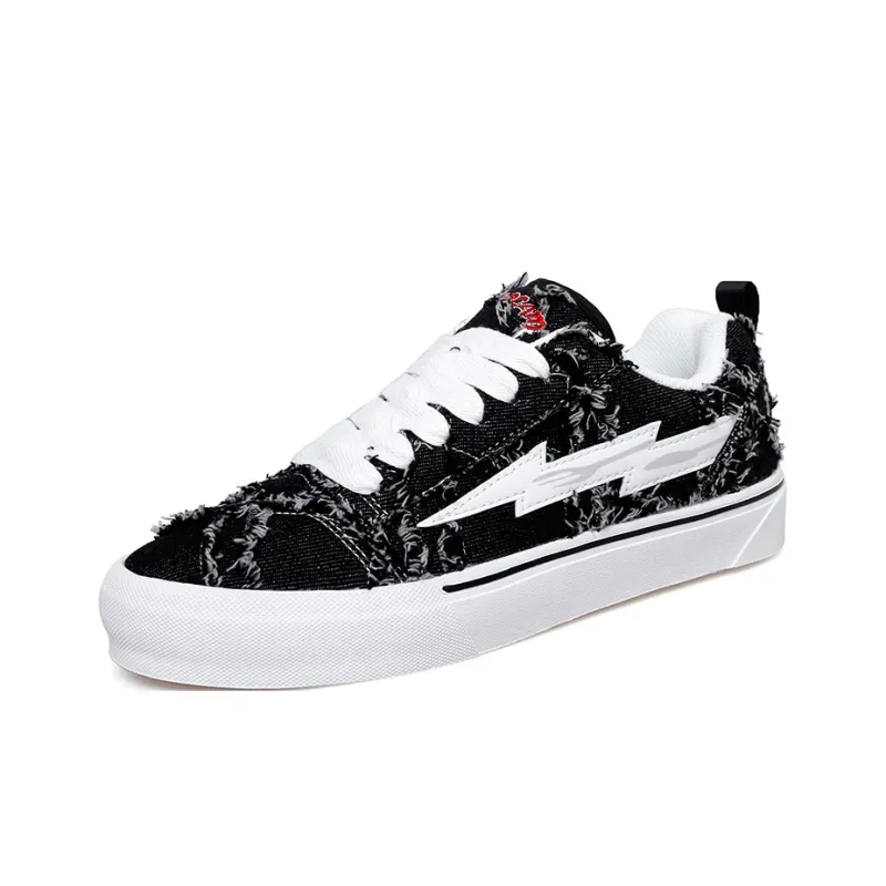 Faterri Wrapping, Wear Resistant And Non Slip Low Top Chanel Inspired Height Increasing Heels Unisex Skateboard Shoes-8