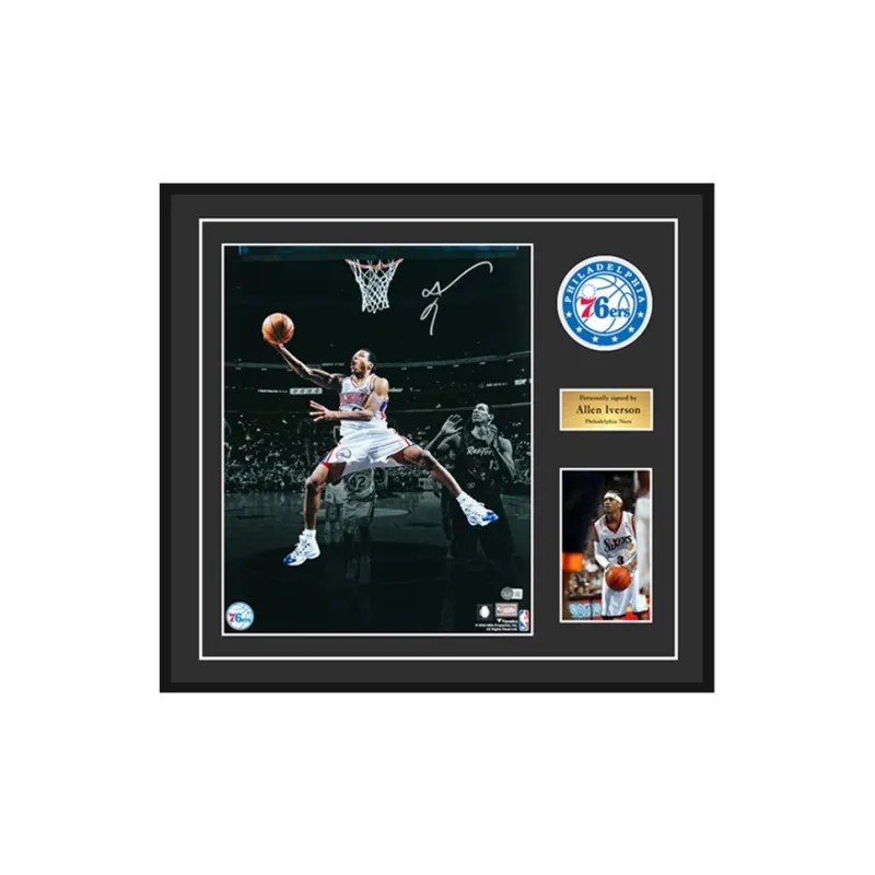 Three For Basketball Fan Supplies Beckett Official Certification, Deluxe Framing, Outer Frame Size Approx. 66x71cm-0