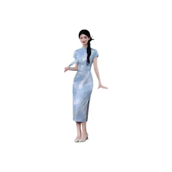 Mu Xiao Xin Cheongsams Women's Blue