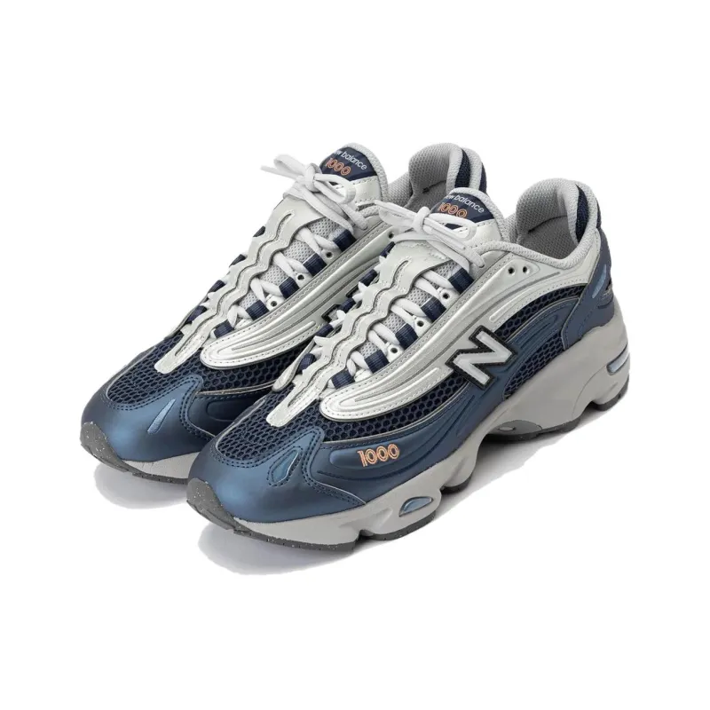 New Balance 1000 Abrasion Resistant Low Top Running Shoes Men's Blue-1
