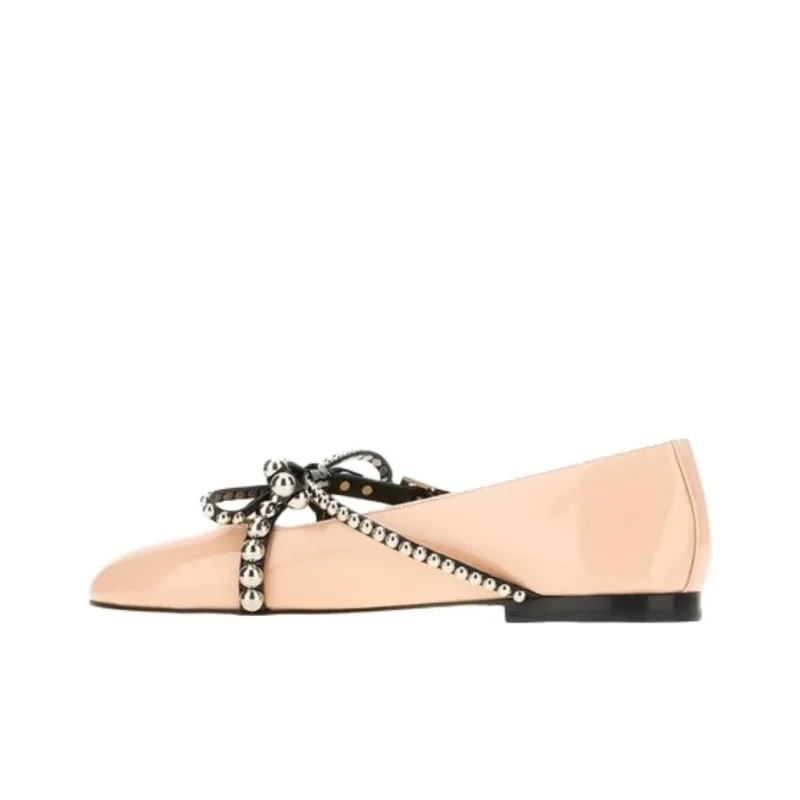 MACH & MACH Beads Casual Single Shoes Women's Pink-3