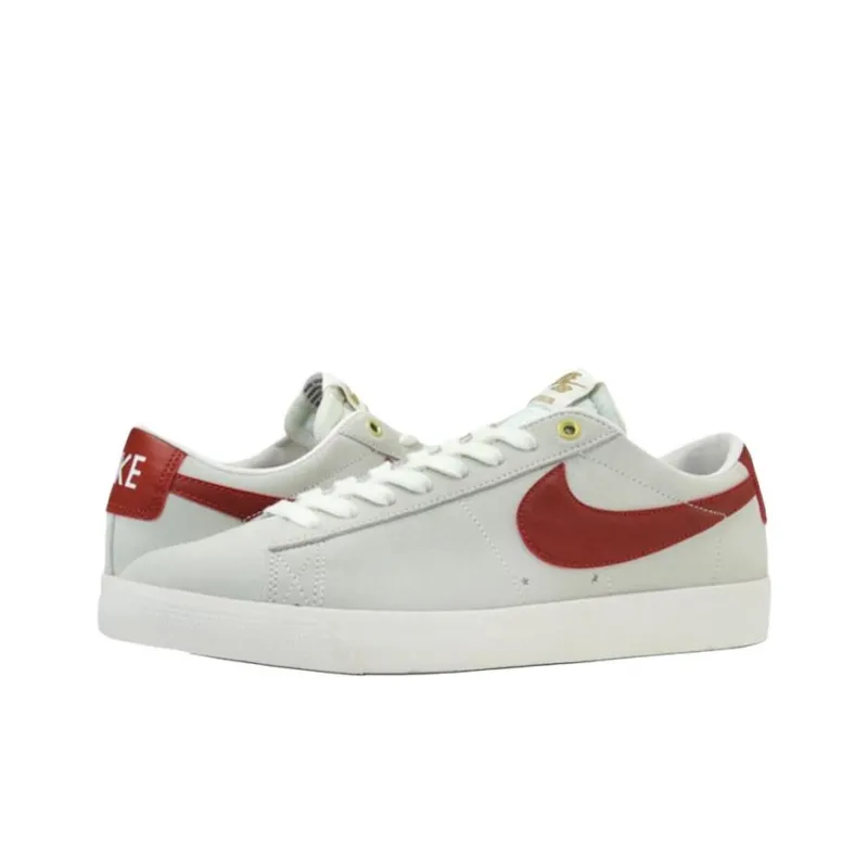 Nike Blazer Low Top Skateboard Shoes Men's White-2