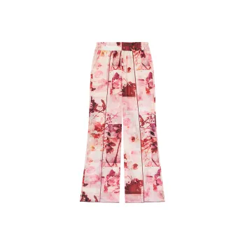 Desigual Casual Pants Women's Pink With Print