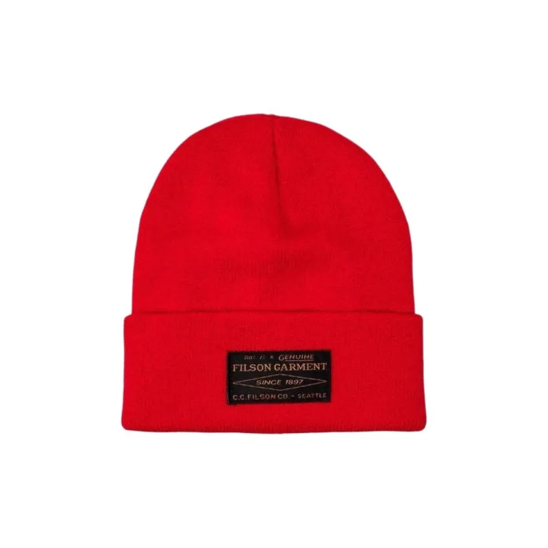 Filson Acrylic Beanies Unisex Red-0