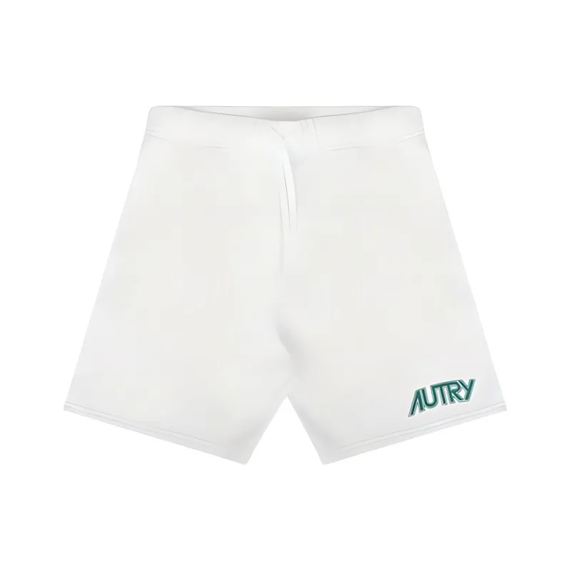 AUTRY Logo Stamp Drawstring Track Shorts-0
