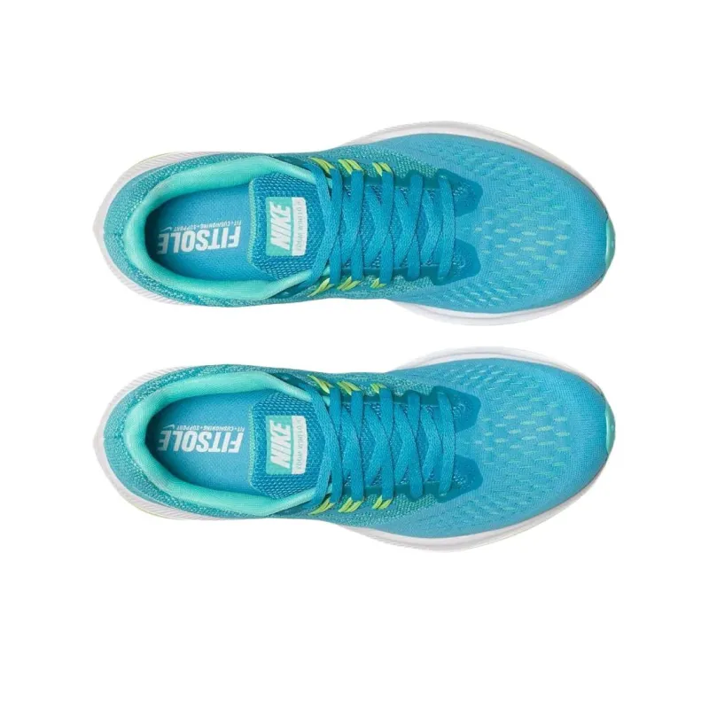 Nike Zoom Winflo 4 Abrasion Resistant Low Top Casual Running Shoes Women's Blue-3