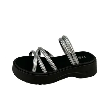 PARK DANCE Rubber Sole Odor Resistant Slide Slippers Women's