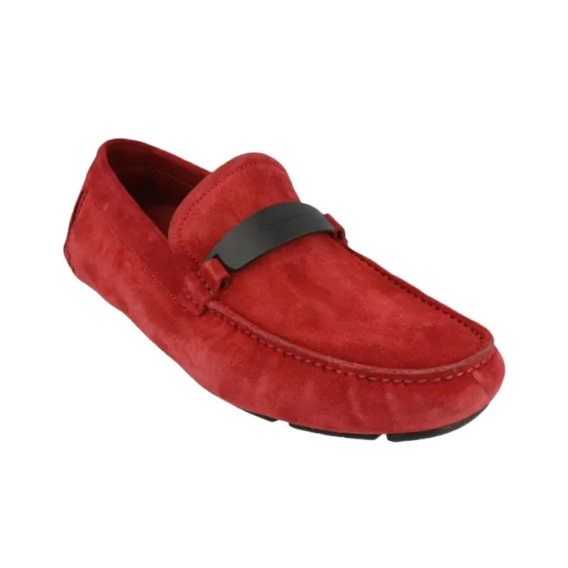 FERRAGAMO Switch Casual Shoes Men's Red-2
