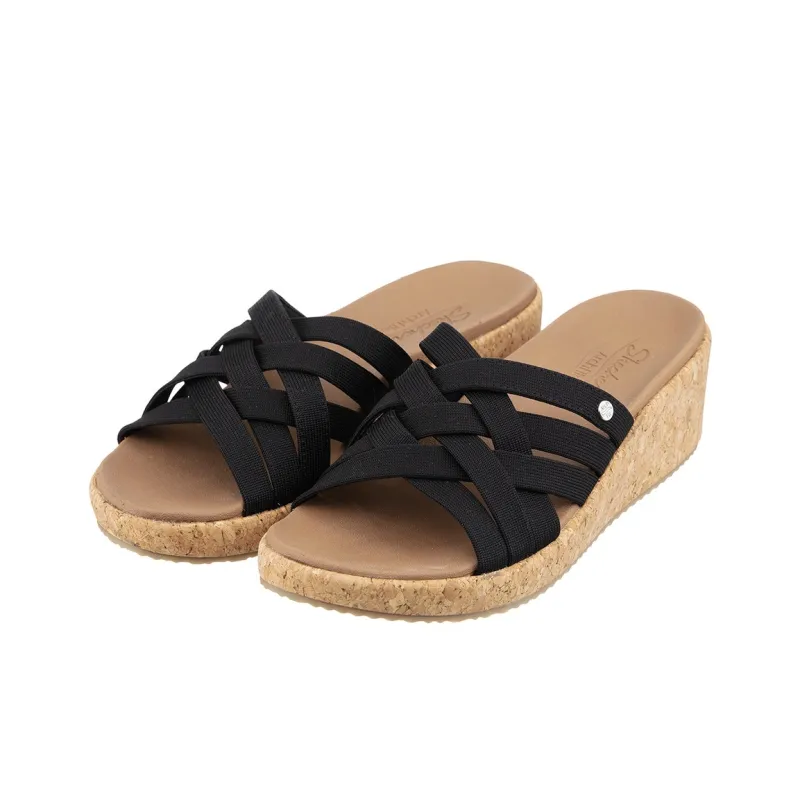 Skechers ARCH FIT BEVERLEE Quick Dry Slide Slippers Women's Black-2