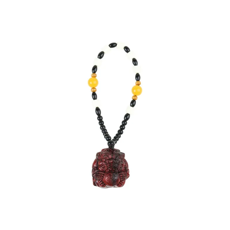 ANNYONNLLY Small Leaf Red Sandalwood Pendants Unisex-0