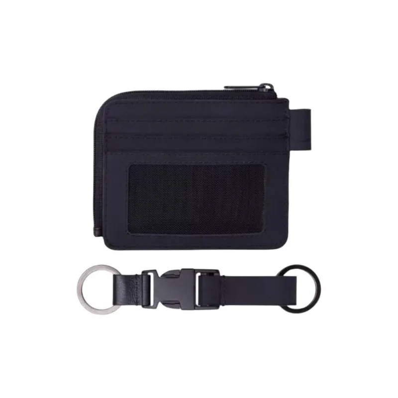 Columbia Half Zip Design Card Holder Men's Black-1