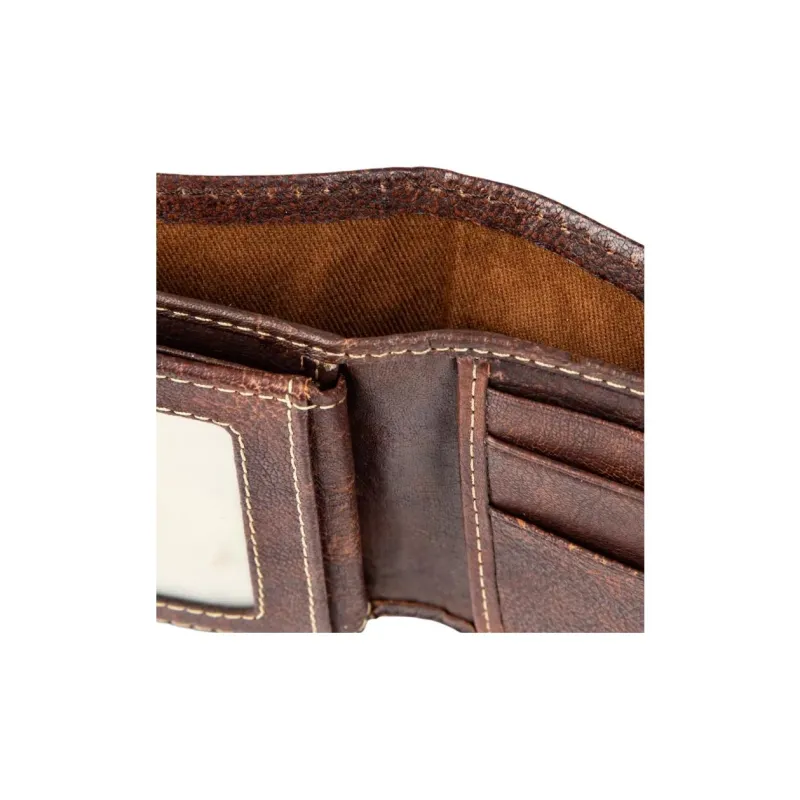 Columbia Genuine Leather Wallet Men's Brown-5