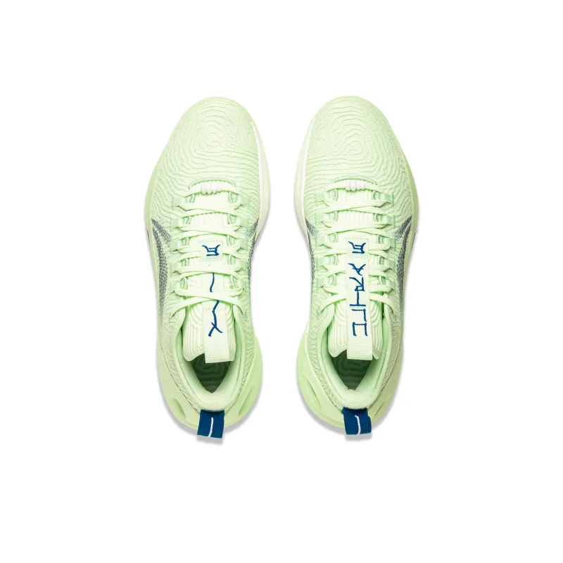 LiNing Anti Slip Wear Resistant Low Top Basketball Shoes Men's Green-3