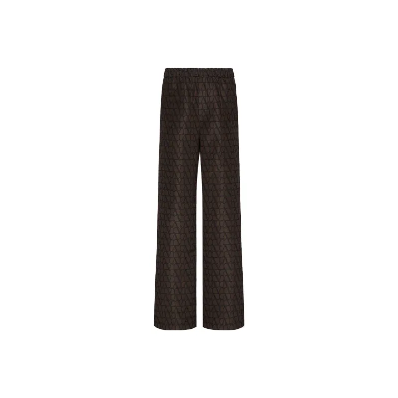 Valentino All Over Patterned Wide Leg Trousers-0