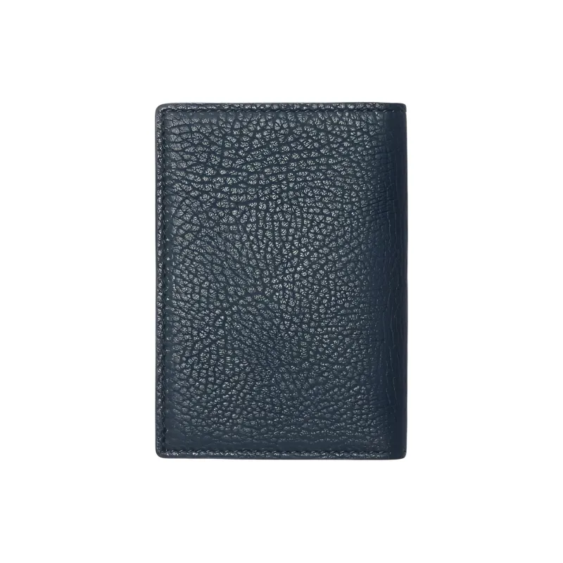Burberry Grain Calfskin Card Holder Men's Lake Blue-1