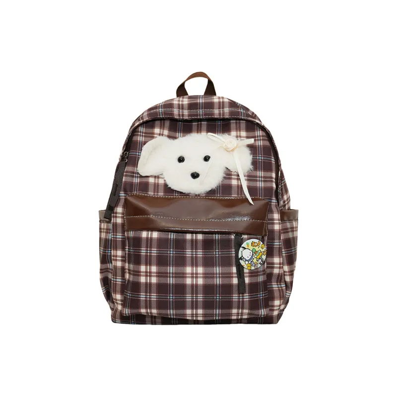 Parker Bear Nylon Backpack Unisex Multicolor-4