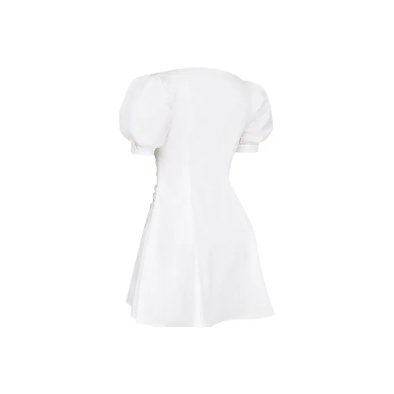 HOUSE OF CB FW23 Hameda Collection Short Sleeved Dress Women's White-1