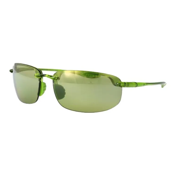 Maui Jim Nylon Irregular Shape Sunglasses Unisex Green-0