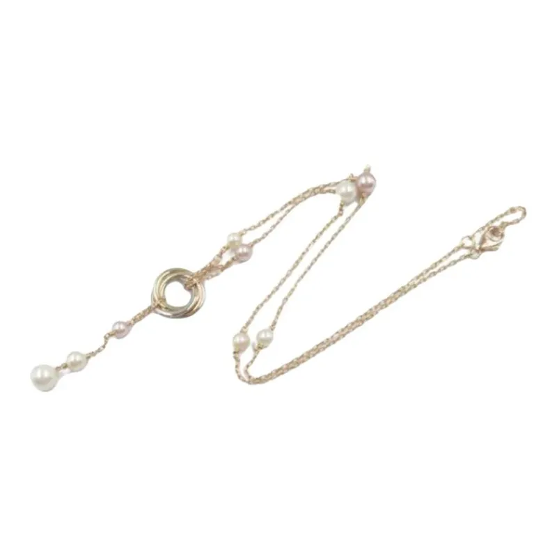 CARTIER 18K Gold, 18K Rose Gold, 18K White Gold, Pearl Necklaces Women's Gold-0