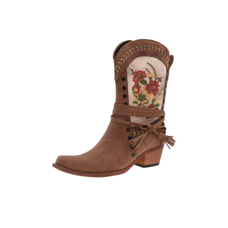 AJPAP Ankle Boots Women's Brown-0