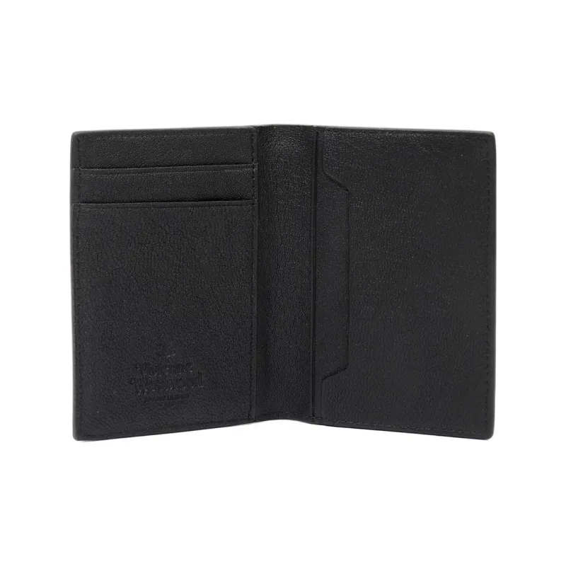 Vivienne Westwood Cow Leather Card Holder Women's Black-3