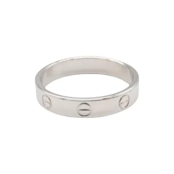 CARTIER 18K White Gold Rings Women's Silver