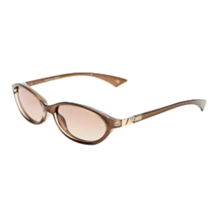 Le Specs Not Included BPA Polymer Material Oval Sunglasses Women's Black-3